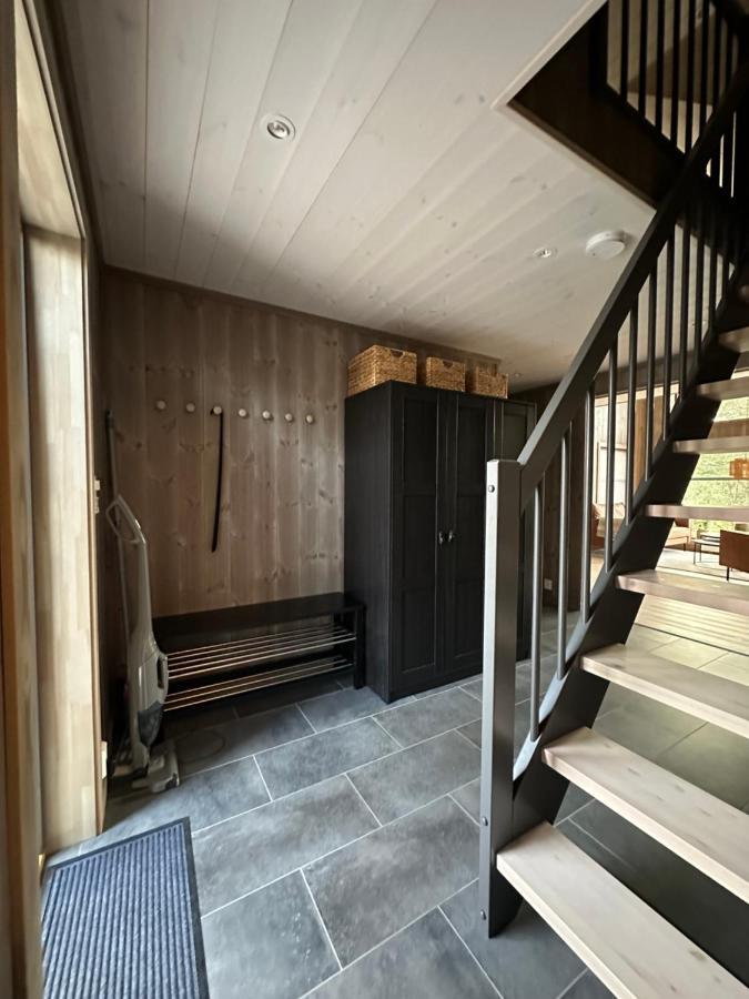 Modern Northern Lights Cabin Drangedal Eksteriør billede