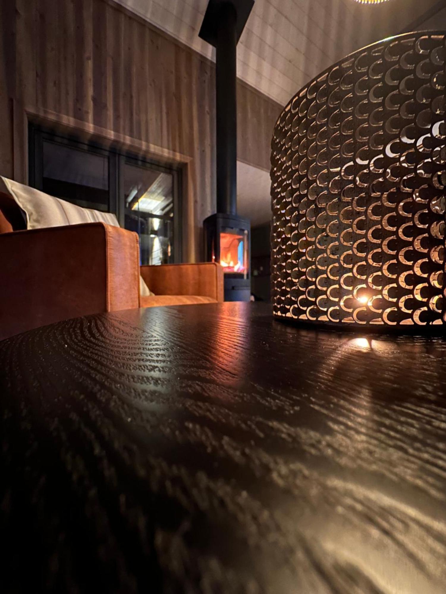 Modern Northern Lights Cabin Drangedal Eksteriør billede