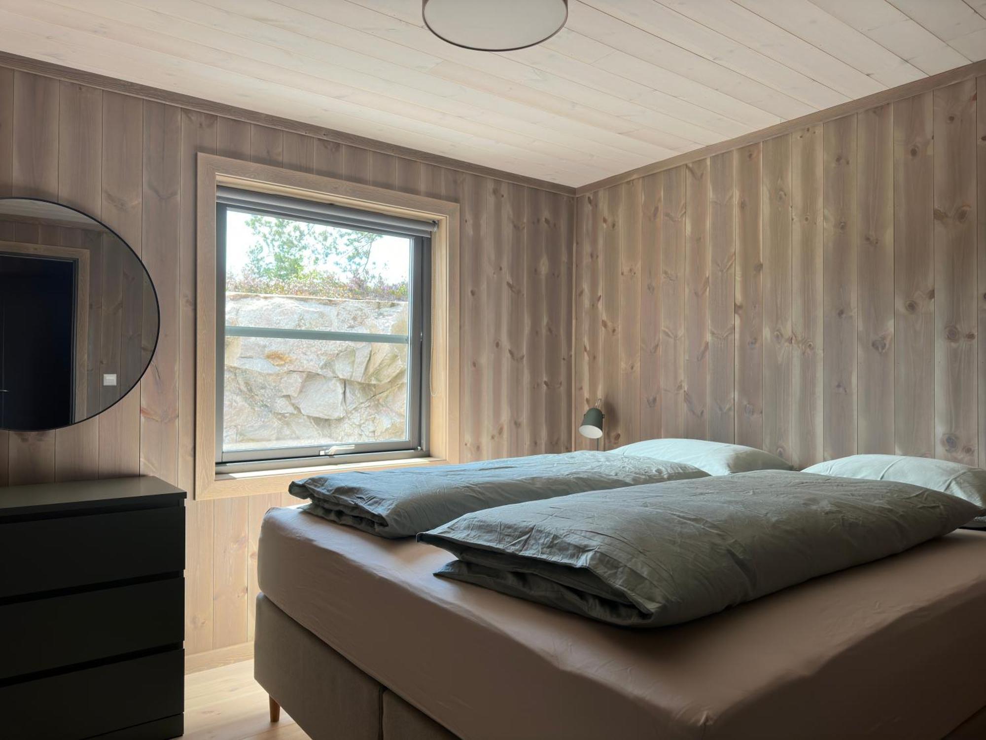 Modern Northern Lights Cabin Drangedal Eksteriør billede